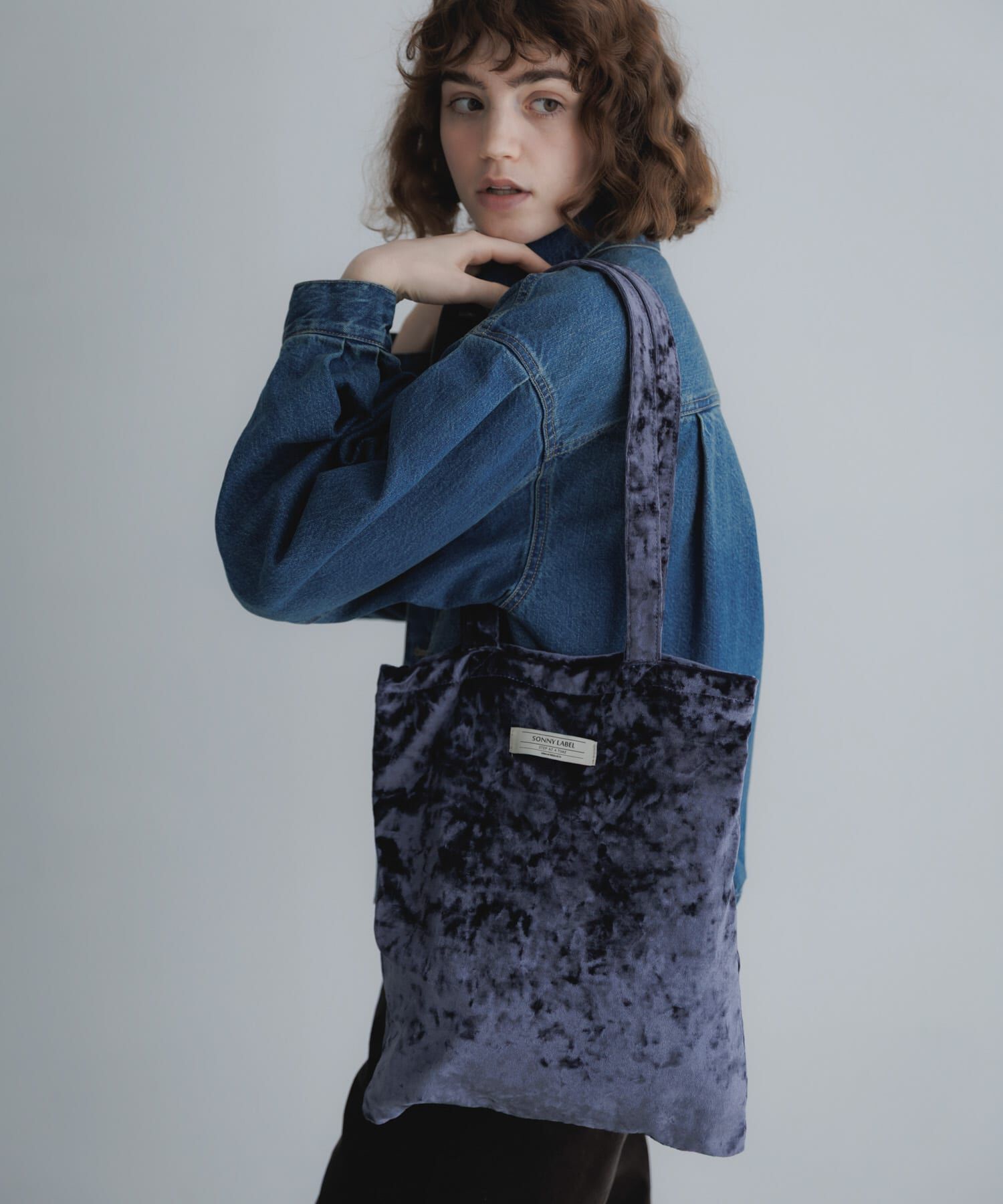 Sonny Label 「クラッシュベロアトートバッグ」|トートバッグ|