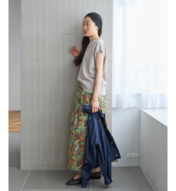  「ネック刺繍フレンチプルオーバー」|ニット・セーター|