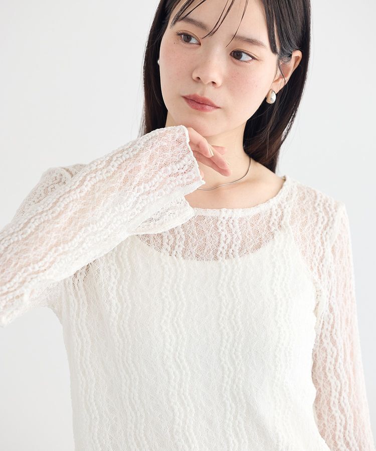 earth music&ecology「レースプルオーバー」|Tシャツ・カットソー|