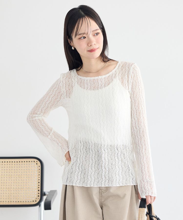 earth music&ecology「レースプルオーバー」|Tシャツ・カットソー|