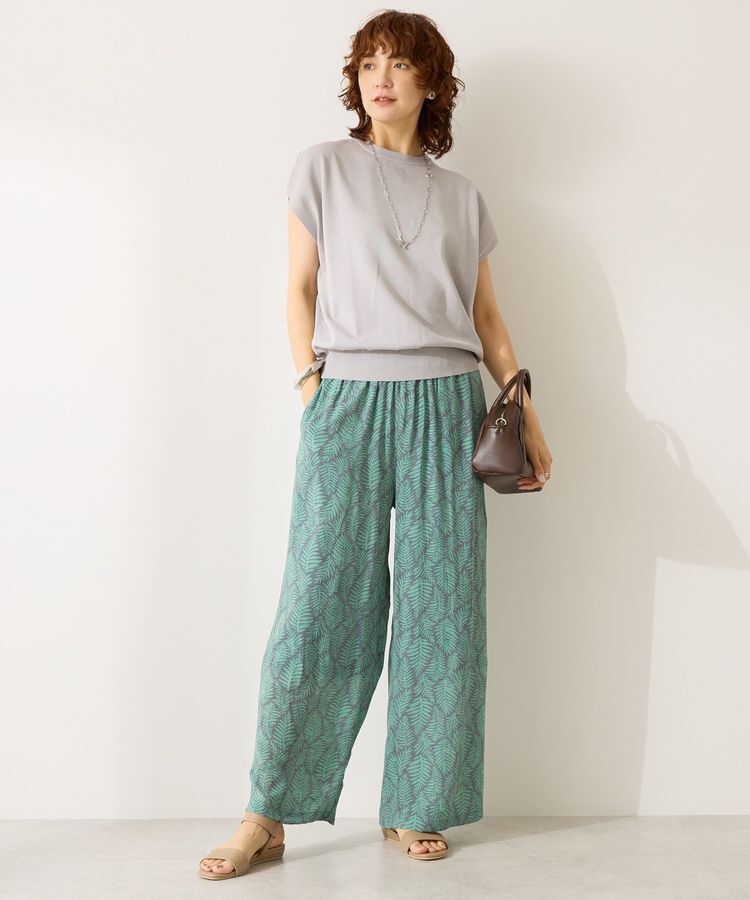 AMERICAN HOLIC「【WEB限定】接触冷感ラメフレンチスリーブニットプルオーバー」|ニット・セーター|