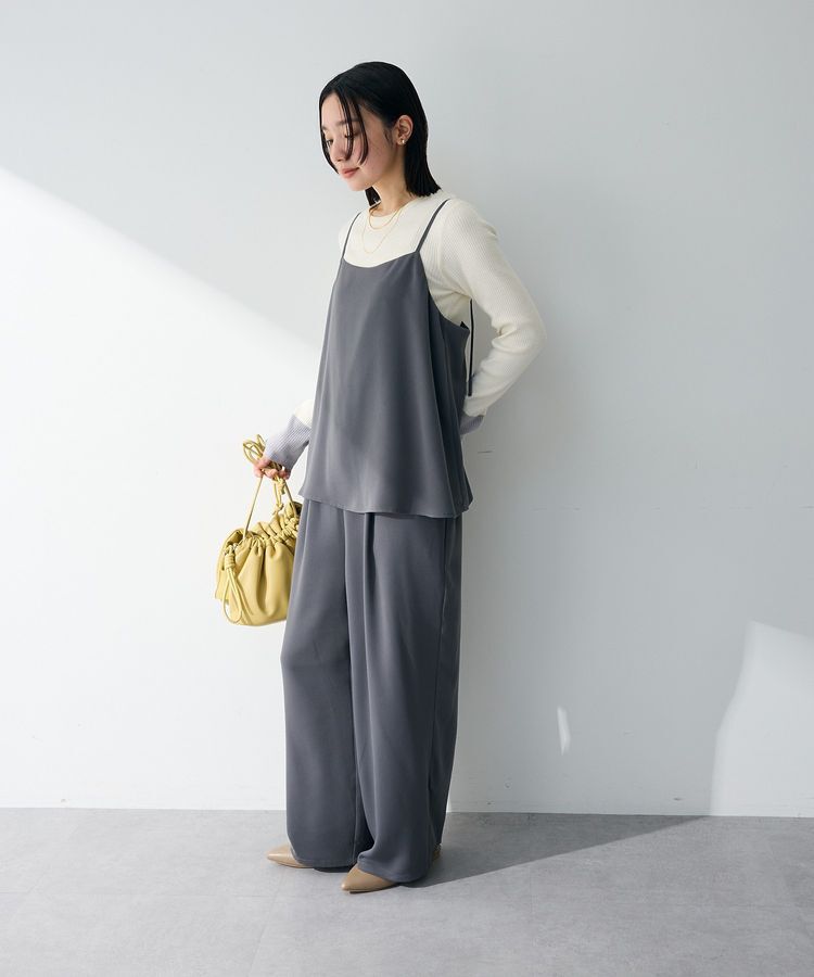 Green Parks「レイヤー風 サロペット」|オールインワン|Gray