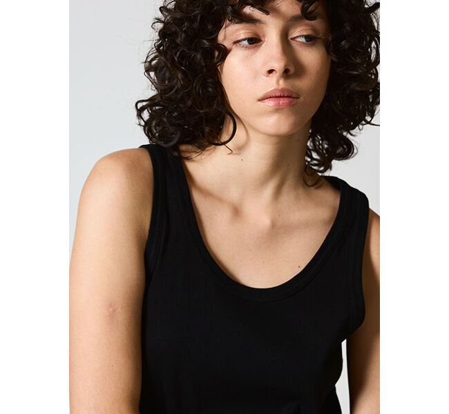 mizuiro ind「mizuiro ind リブニットタンクトップ」|Tシャツ・カットソー|