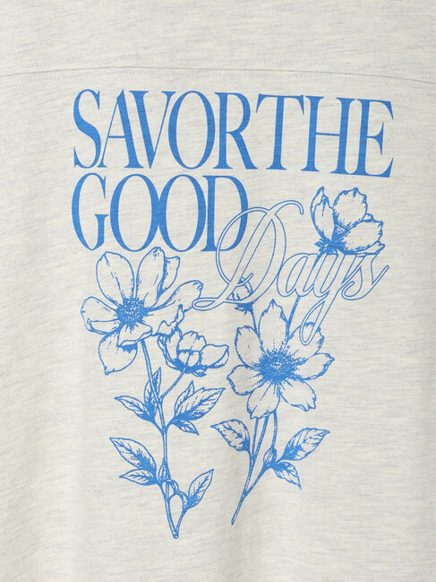 Samansa Mos2「【接触冷感】切り替えプリントTシャツ」|Tシャツ・カットソー|
