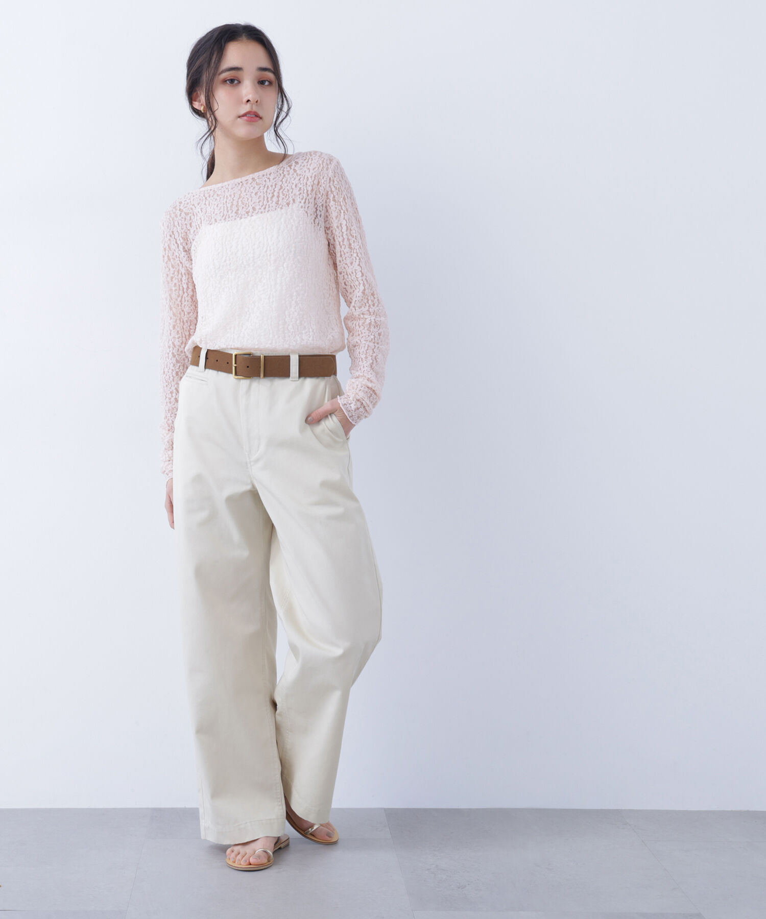  「〈N.〉 レースカットソー」|Tシャツ・カットソー|