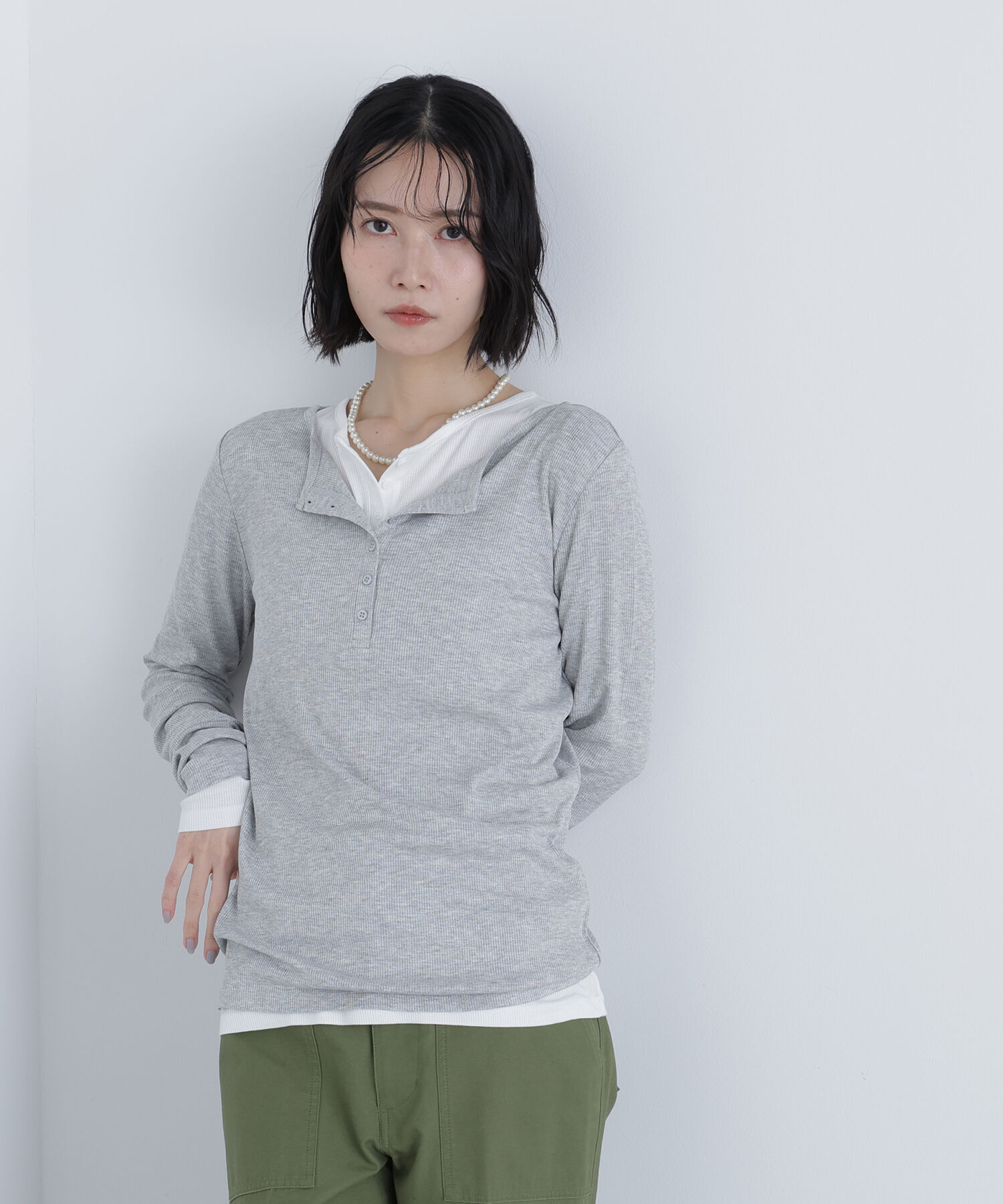  「〈N.〉ヘンリーネックカットソー」|Tシャツ・カットソー|