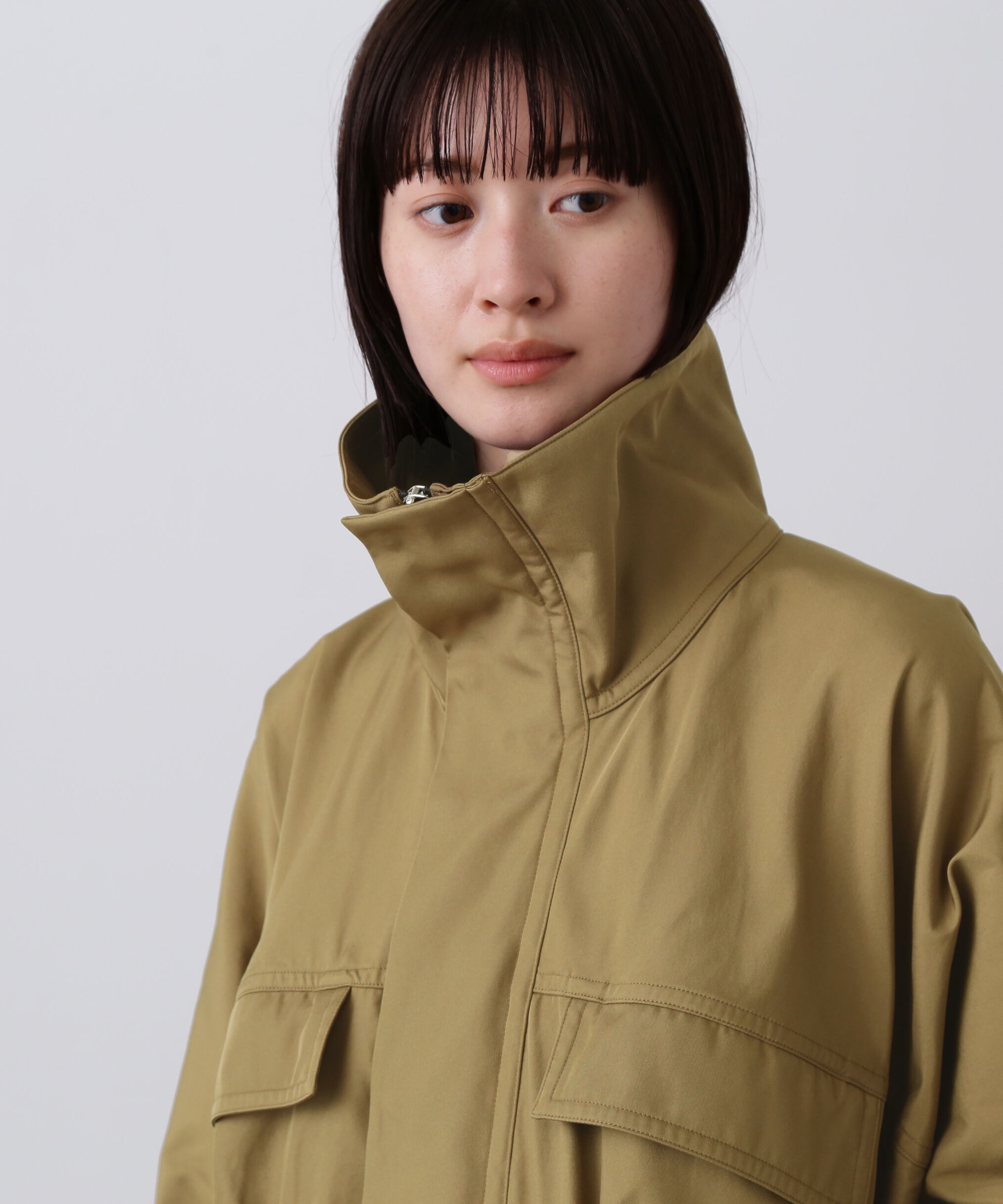 YLEVE 「YLEVE / HIGH COUNT DOUBLE TWILL POLYESTER BLOUSON」|ブルゾン・スタジャン|