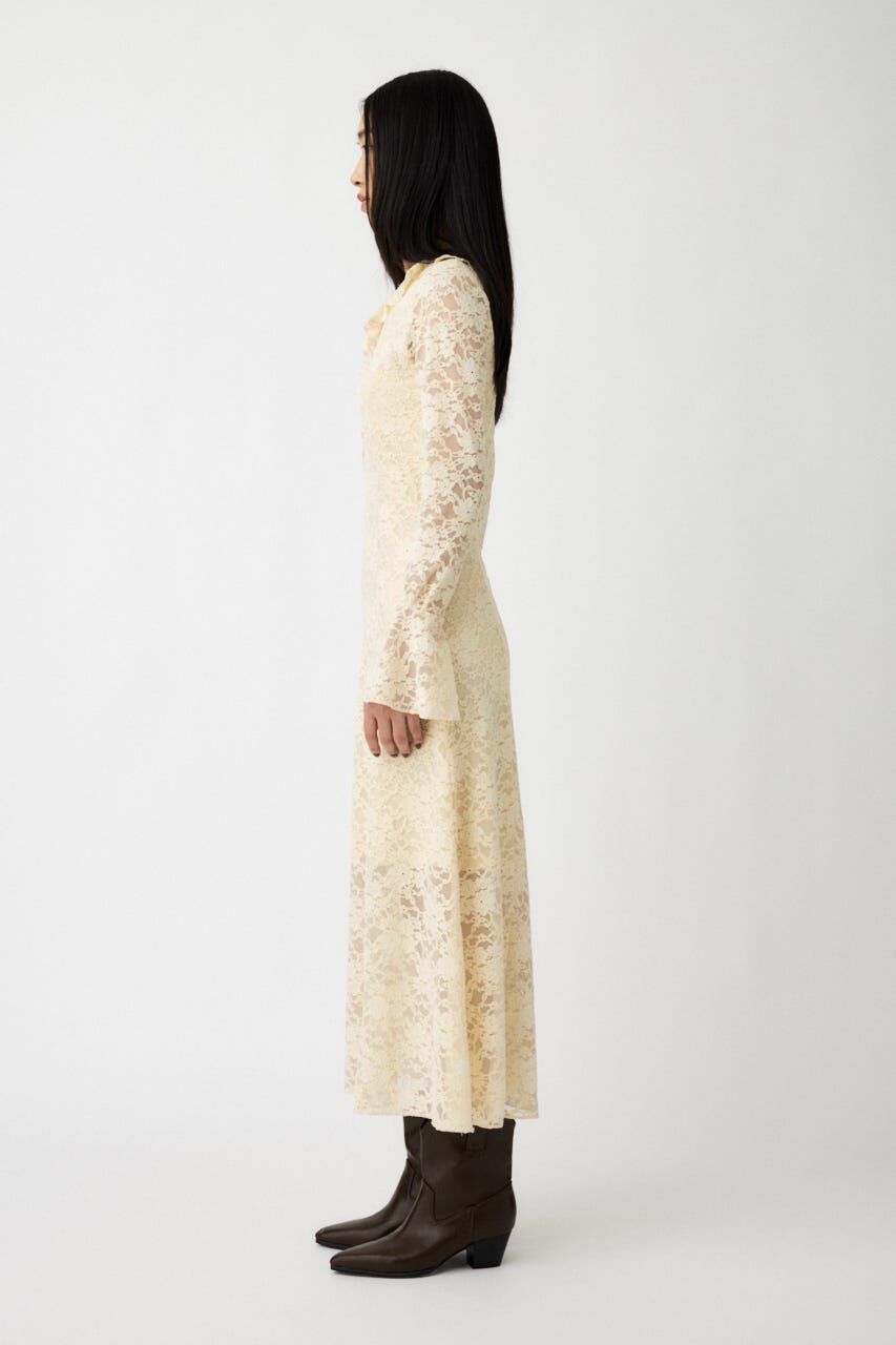 MOUSSY「FLOCKY LACE ドレス」|ワンピース|