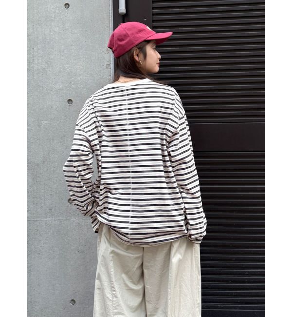 Ungrid「マルチボーダーロングスリーブTee」|Tシャツ・カットソー|