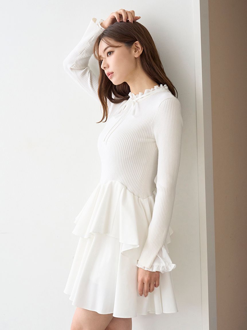 SNIDEL「Sustainableドッキングミニニットワンピース」|ワンピース|