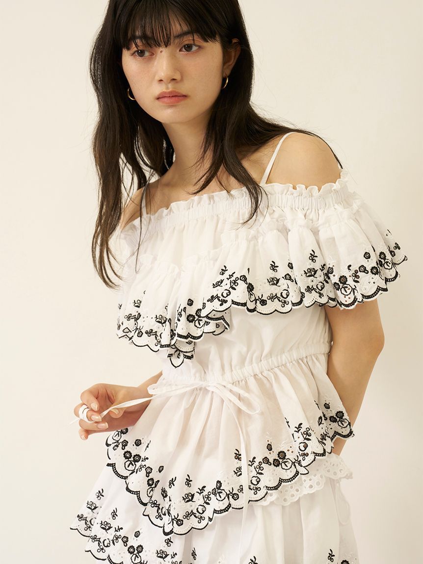 LILY BROWN「バリエレースバルーンショートパンツ」|その他|