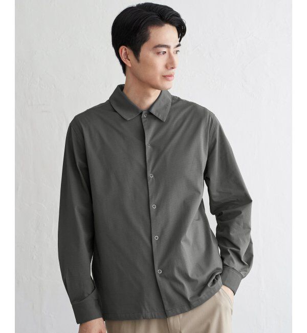 ikka「GOKU楽AIRシャウター」|シャツ・ブラウス|ミディアムグレー