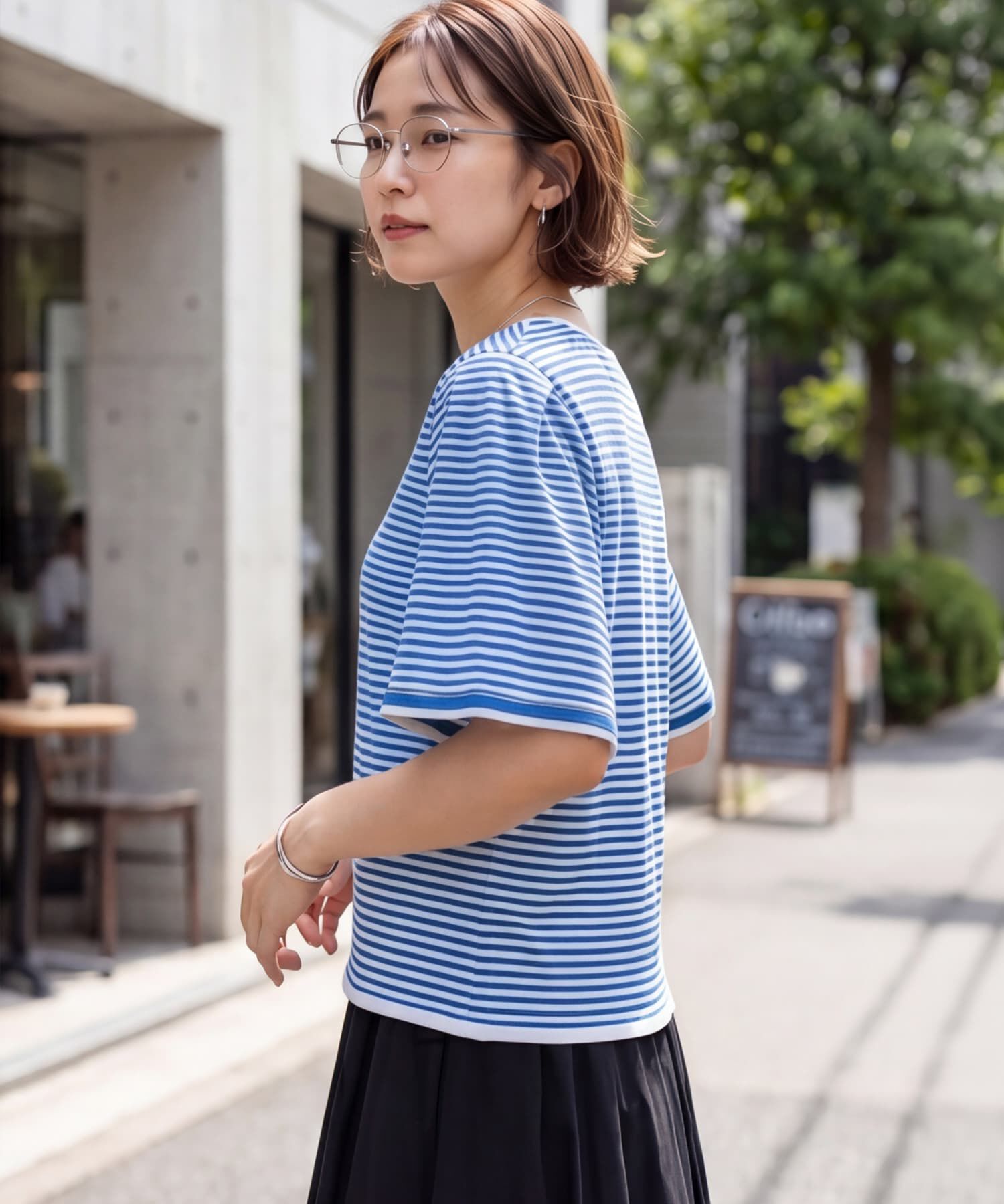 STYLE DELI「薄手シャリ感フレアスリーブトップス」|Tシャツ・カットソー|