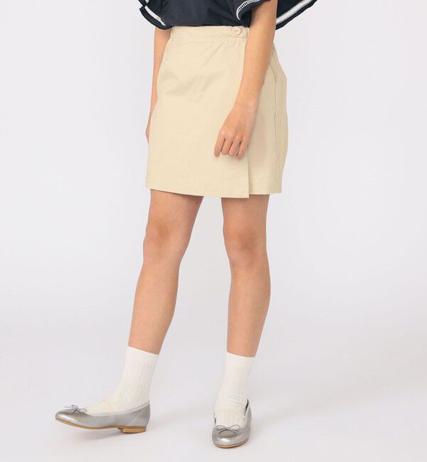 SHIPS KIDS「SHIPS KIDS:140～150cm / ラップ キュロット」|キュロット|