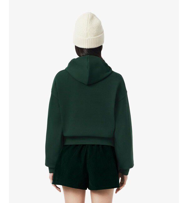 LACOSTE「ネーム＆ワニロゴパッチスウェットフーディー」|パーカー|