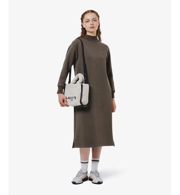 LACOSTE「ダンボールニットドレス / ハイネックワンピース」|ワンピース|