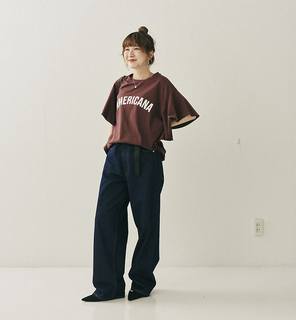 Rouge vif「【NEEDBY heritage/ニードバイヘリテージ】KOH ワイドストレート」|デニム|