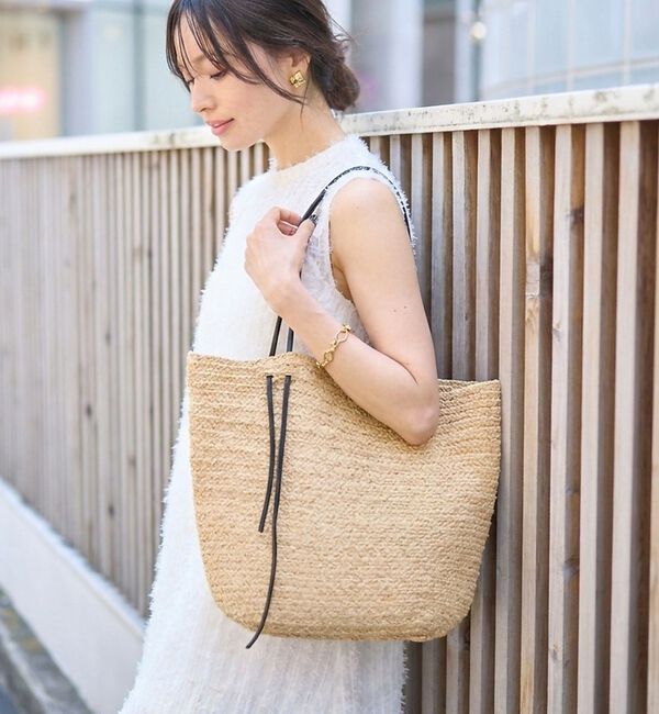 Rouge vif「【MADE IN MADA /メイドインマダ】ラフィアトートバッグ AMPY B」|かごバッグ|