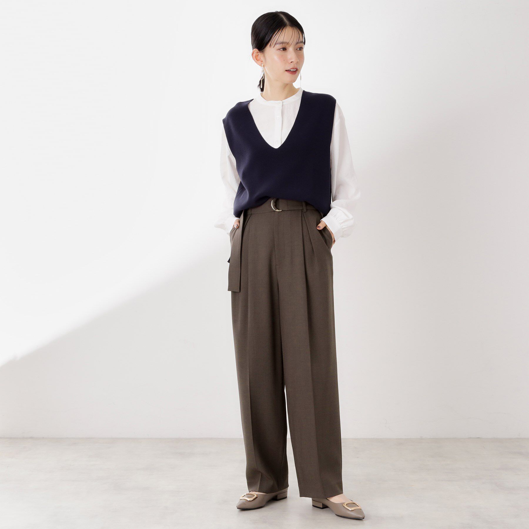 THE SHOP TK「ベルト付バレルパンツ【セットアップ可】/CAVIANシリーズ」|その他|