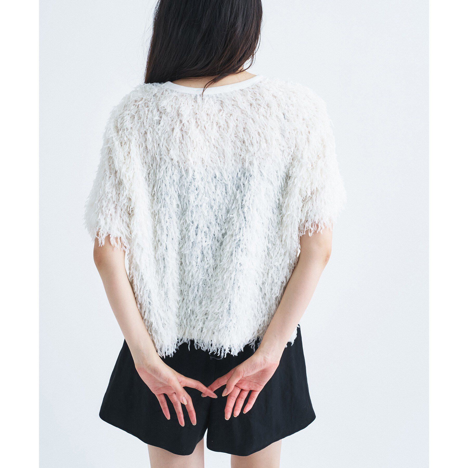 CODE A「IRONING｜feather tulle S／S tee」|Tシャツ・カットソー|