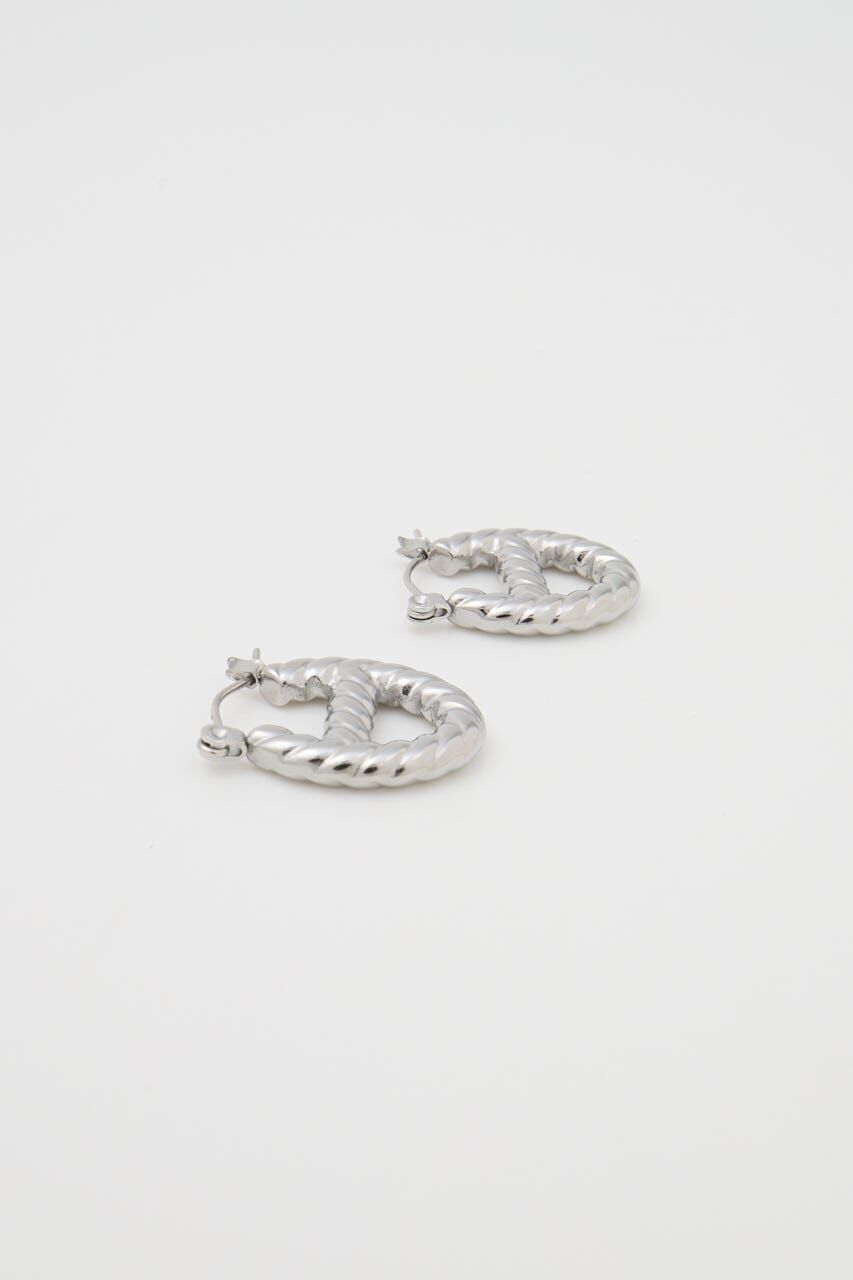 MOUSSY「OVAL ROPE HOOP イヤリング」|ピアス|