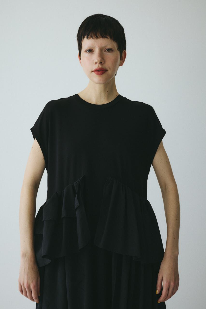 HeRIN.CYE「Side frill ponte dress」|ワンピース|