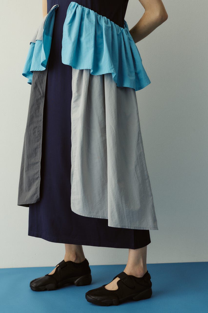 HeRIN.CYE「Side frill ponte dress」|ワンピース|