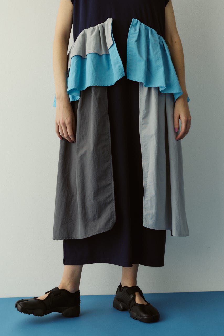 HeRIN.CYE「Side frill ponte dress」|ワンピース|