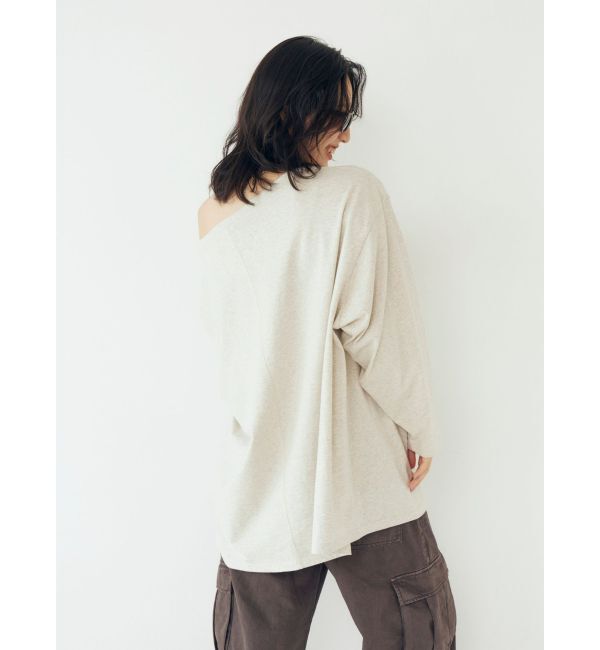 Ungrid「ボートネックビックシルエットロングスリーブTee」|Tシャツ・カットソー|