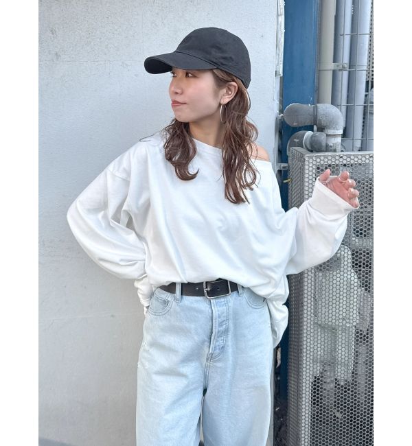 Ungrid「ボートネックビックシルエットロングスリーブTee」|Tシャツ・カットソー|