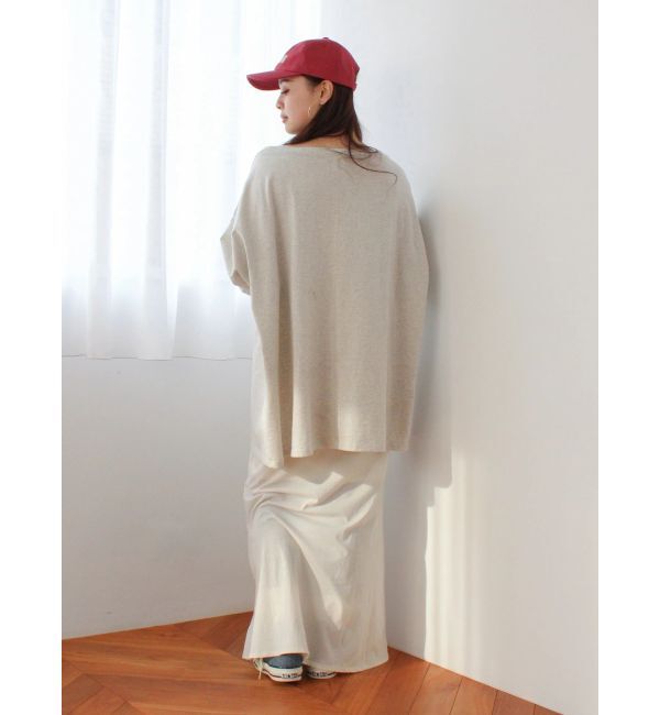 Ungrid「ボートネックビックシルエットロングスリーブTee」|Tシャツ・カットソー|