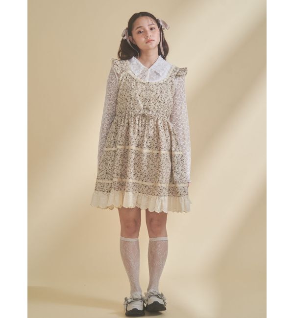 merry jenny「fog color blocking cardigan」|カーディガン|