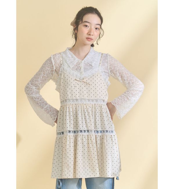merry jenny「fog color blocking cardigan」|カーディガン|