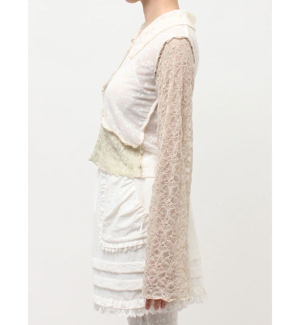 merry jenny「fog color blocking cardigan」|カーディガン|