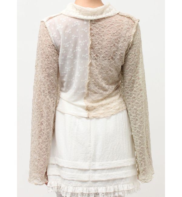 merry jenny「fog color blocking cardigan」|カーディガン|