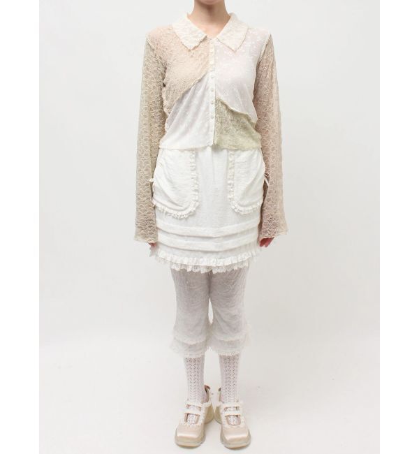 merry jenny「fog color blocking cardigan」|カーディガン|