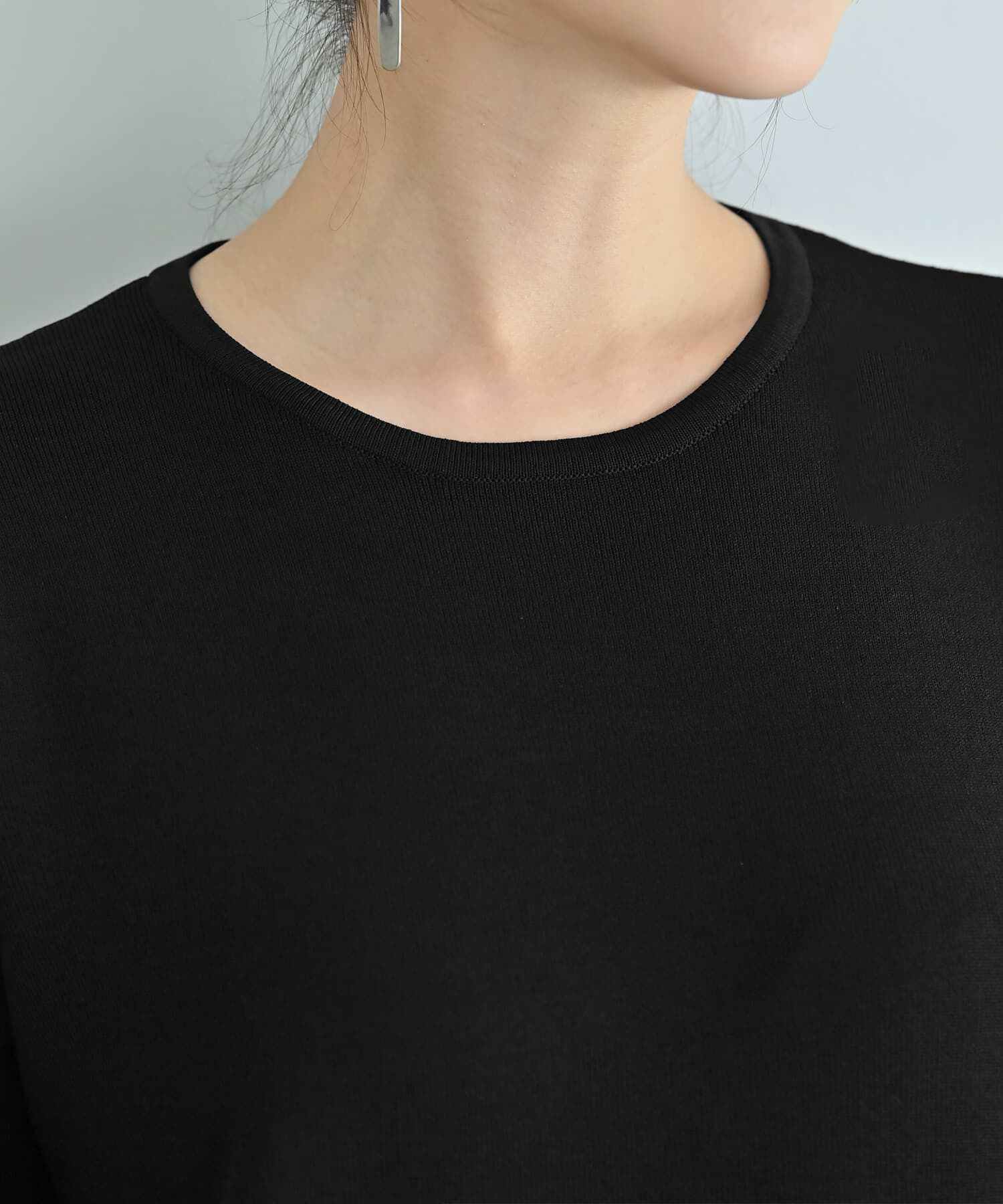 STYLE DELI「【Kana Oyama&times;BLK001】アシメトップス／DELI size」|Tシャツ・カットソー|