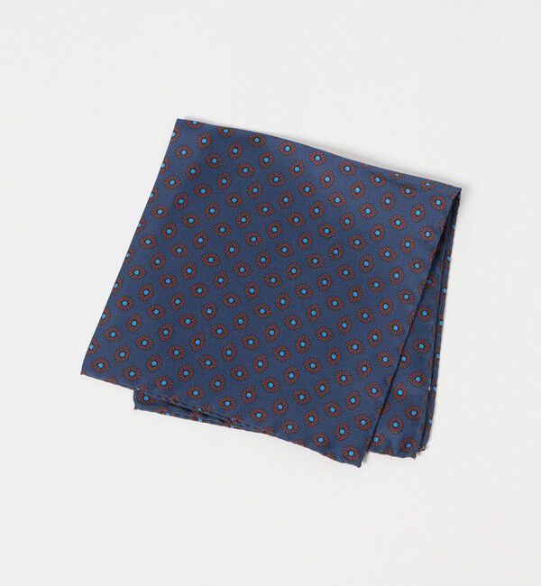 UNITED ARROWS「＜ERRICO FORMICOLA＞カラー コモン チーフ」|ハンカチ|NAVY