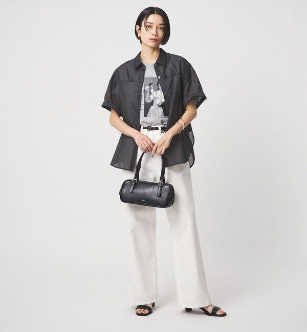 UNITED ARROWS green label relaxing「【結論シリーズ】リボンハイウエストシャツ」|シャツ・ブラウス|