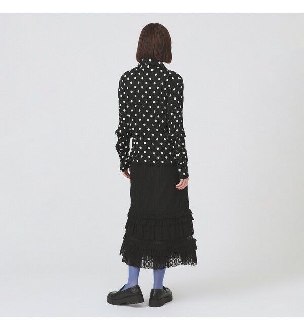 Ray BEAMS 「カット レース ティアード ヘム スカート」|スカート|