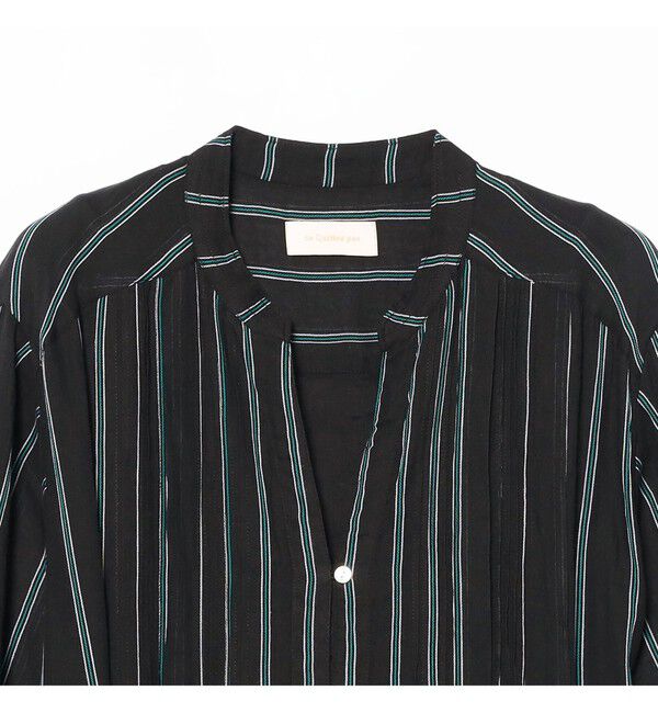 Demi-Luxe BEAMS 「ne Quittez pas / コットンボイル ストライプ ピンタック ワンピース」|ワンピース|