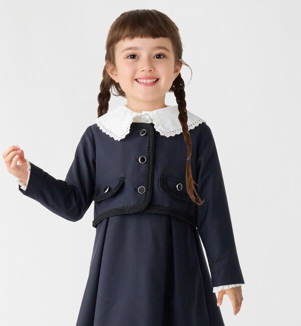 SHIPS Colors 「SHIPS Colors:〈手洗い可能〉110～130cm / オケージョン TR ジャケット」|ノーカラージャケット|