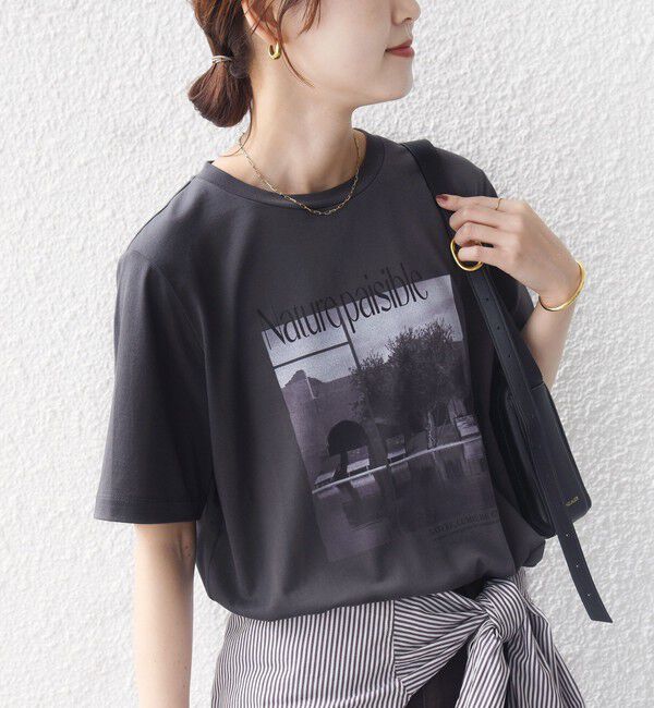 SHIPS for women「メルティ コットン フォト プリント TEE」|Tシャツ・カットソー|