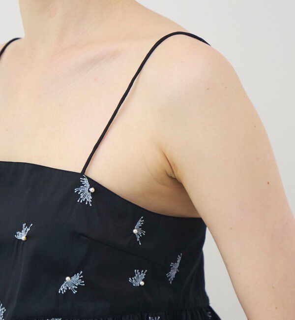 TOMORROWLAND BUYING WEAR「【別注】ne Quittez pas BLACK Camisole Embroidery トップス」|キャミソール|