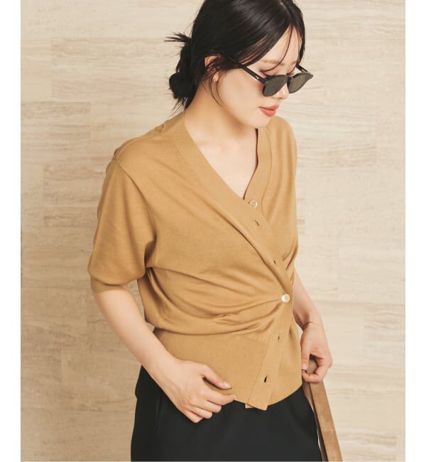 Plage「R&rsquo;IAM カシュクールカーディガン」|カーディガン|キャメル