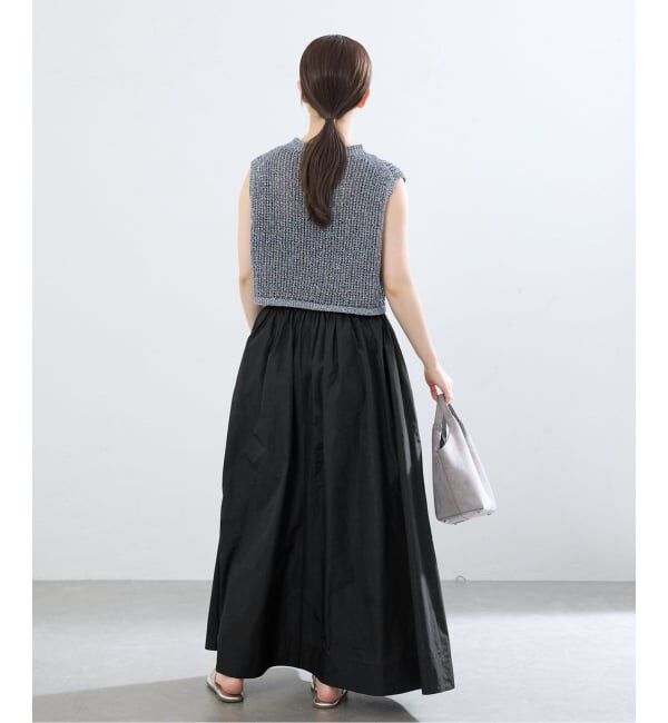 IENA「《一部カラー店舗限定》シャンブレータフタギャザースカート」|スカート|