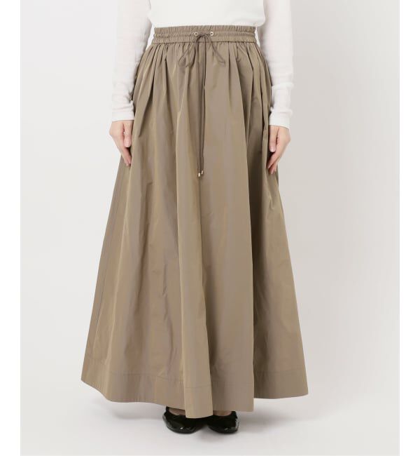 IENA「《一部カラー店舗限定》シャンブレータフタギャザースカート」|スカート|
