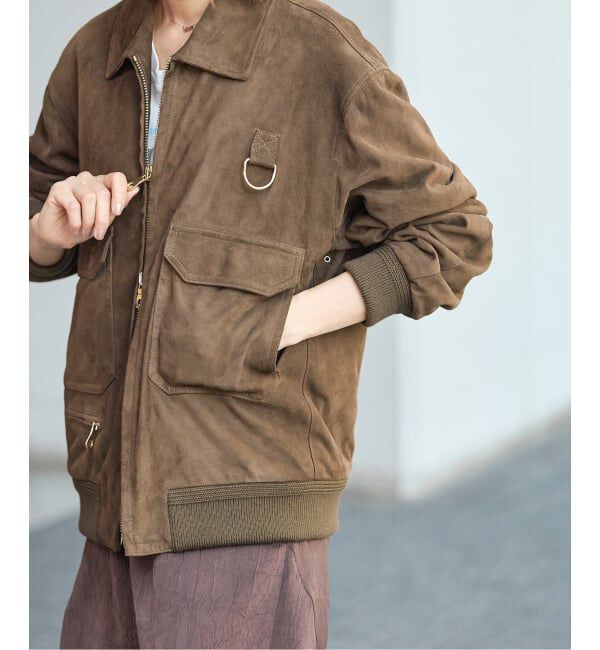 IENA「《予約》CINQUANTA/チンクアンタ SWEDISH MILITARY TYPE BLOUSON ブルゾン R-530」|ライダースジャケット|