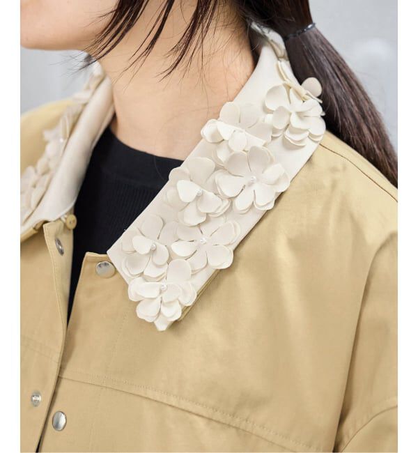IENA「《予約》MARGE/マージ 別注 FLOWER COLLAR COVERALLS ブルゾン 1012-0101-023」|その他|