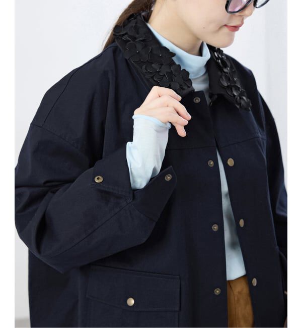 IENA「《予約》MARGE/マージ 別注 FLOWER COLLAR COVERALLS ブルゾン 1012-0101-023」|その他|